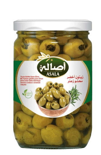زيتون اخضر محشو زعتر