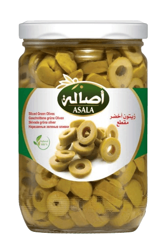 زيتون اخضر مقطع